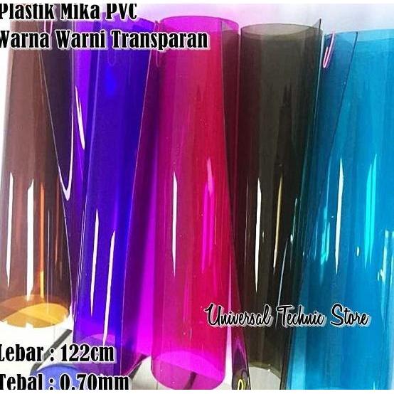 Picnpic- Plastik Mika Lentur Pvc Warna Warni Lebar 122Cm Tebal 0,70Mm