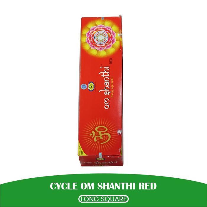 Dupa India (Aromaterapi) Long Square - Om Shanti Red