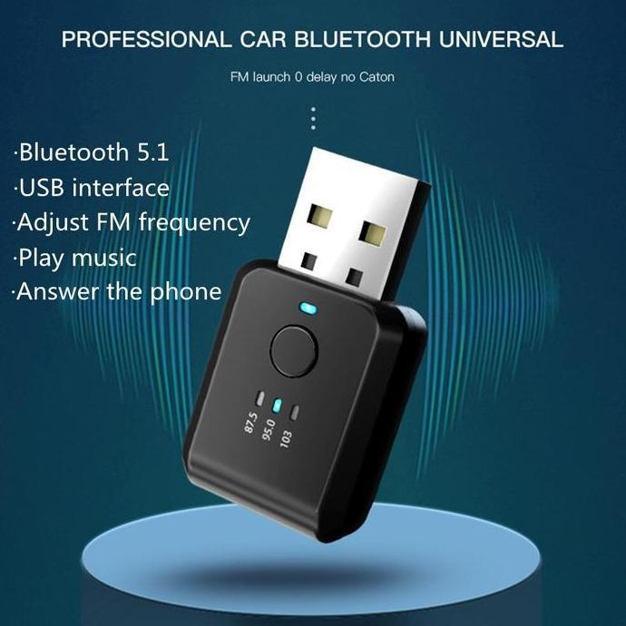 Blutooth USB Dongle Audio Mobil Receiver FM Bluetooth Bloototh Blutut