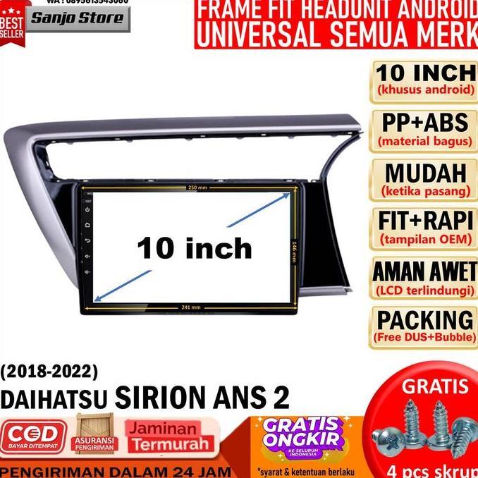 Frame Head Unit Android 10 Myvi Sirion New 2018 Frame HU Headunit 10"