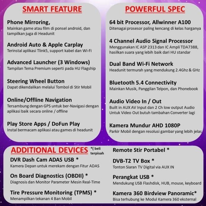 Paket Headunit Android 9 inch + Frame + Soket PNP Suzuki Ertiga 2012 Topway T100 RAM 4GB-ROM 32GB-IP