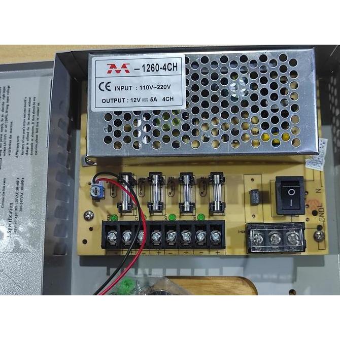 Ready stock Power Supply box 12V 5A Power Supply 12v 5A