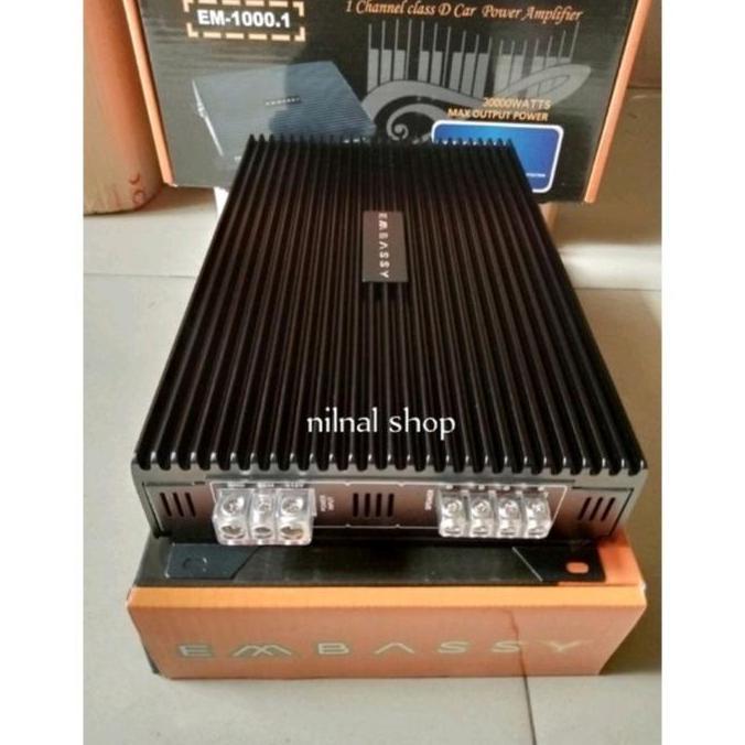 POWER MONO BLOCK EMBASSY (EM-1000,1) 1 CH 30000 WATT CLASS D BADAK