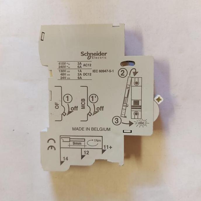 Ready stock Schneider auxiliary contact untuk MCB type 26924