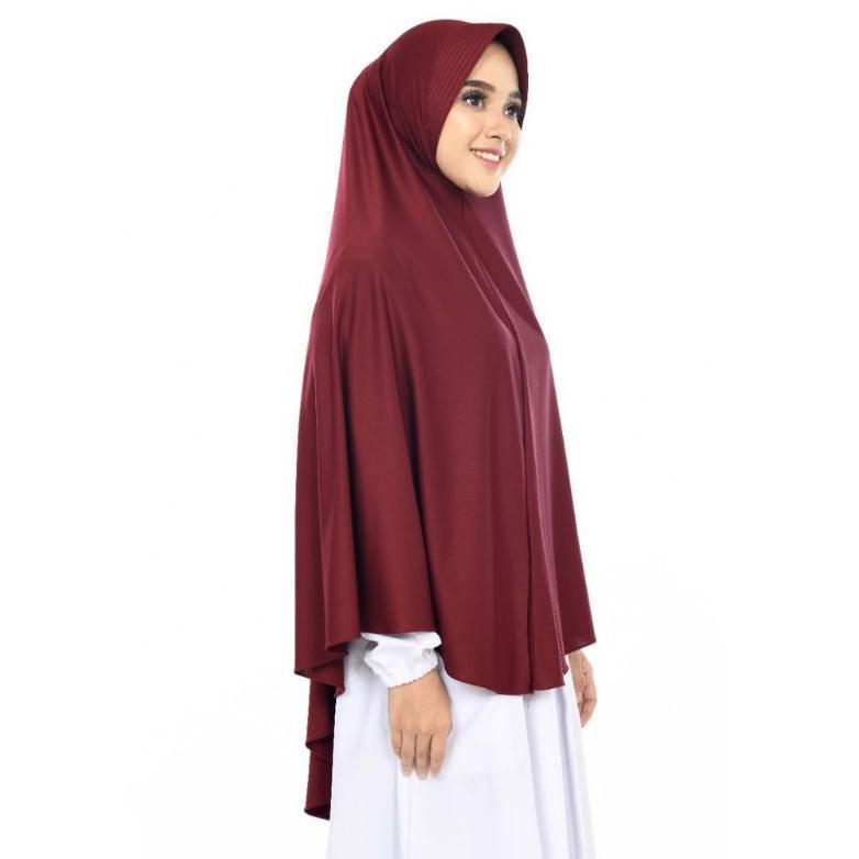 Harga Grosir Jilbab Jersey Bergo Tasya Jumbo size 80 x 110 cm / Khimar XL / Jilbab Jersey Jumbo