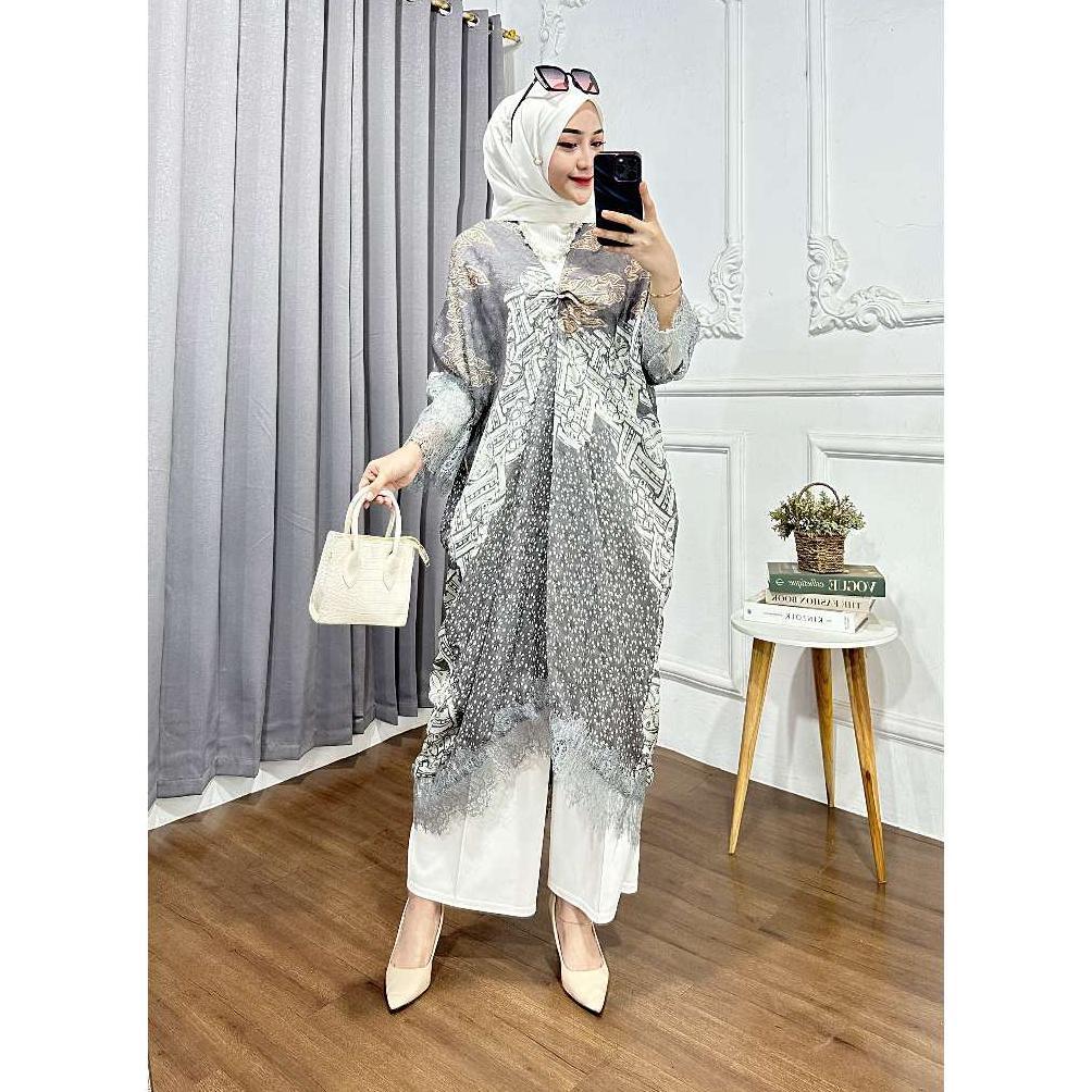 NEW PROMO Batik Temu Jodo Kaftan Viscose Wanita Premium Jumbo