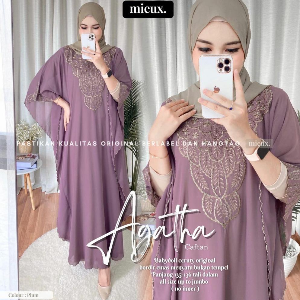NEW AGATHA CHLOE MARLYN LUNA Kaftan Bordir Premium Original By Mieux