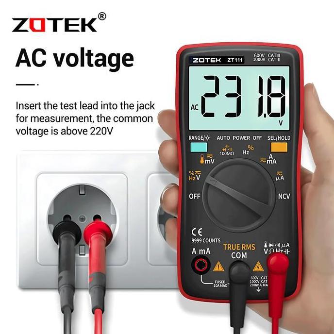 AVOMETER DIGITAL ZOTEK ZT111 - MULTITESTER DIGITAL ZT111 ORIGINAL