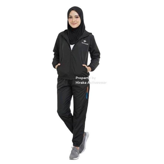 Setelan Jaket Dan Celana Training Pria Wanita Jogging Running Sepeda Gym Set Jaket Sport Uniseks Par