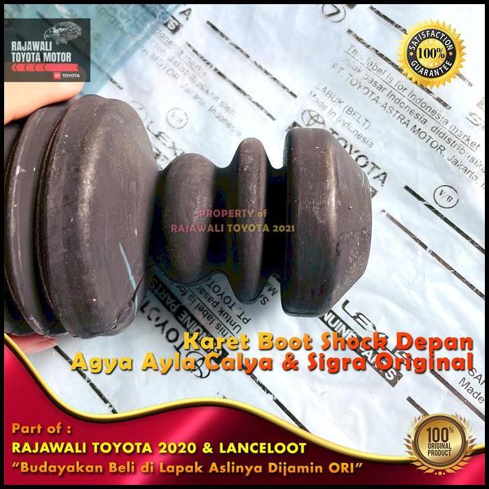 DISKON KARET BOOT SHOCK DEPAN AGYA, AYLA, CALYA & SIGRA SHOCKBREAKER SUPPORT SUPORT NEW ORIGINAL TOY