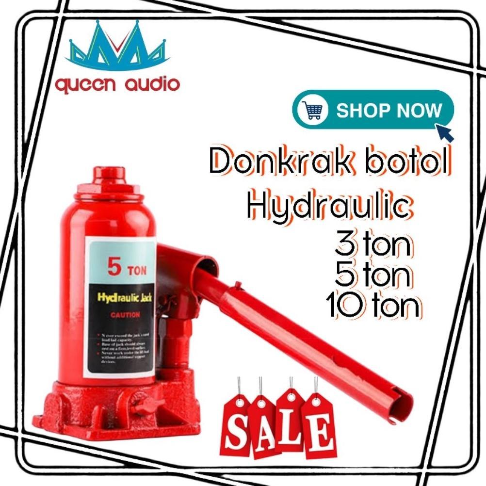 dongkrak botol / dongkrak mobil hidrolik 3/5/10 ton  / dongkrak hydraulic jack universal