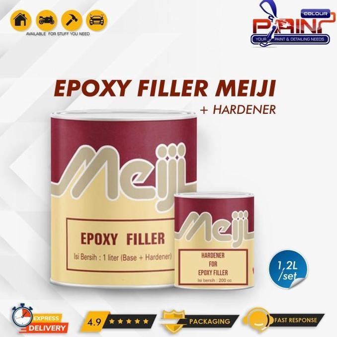(HM) Epoxy Filler / Cat Dasar MEIJI Filler 1kg + Hardener