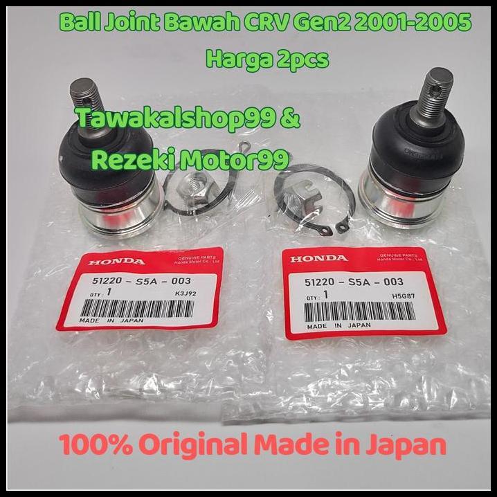 DISKON BALL JOINT NEW CRV GEN2 GEN 2 ORIGINAL 