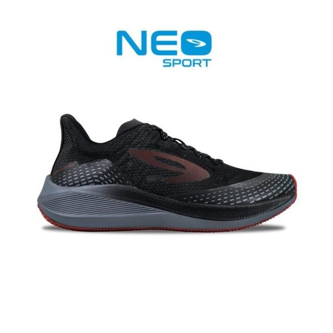 910 Nineten Haze 1.5 Sepatu Lari - Hitam/Abu/Merah