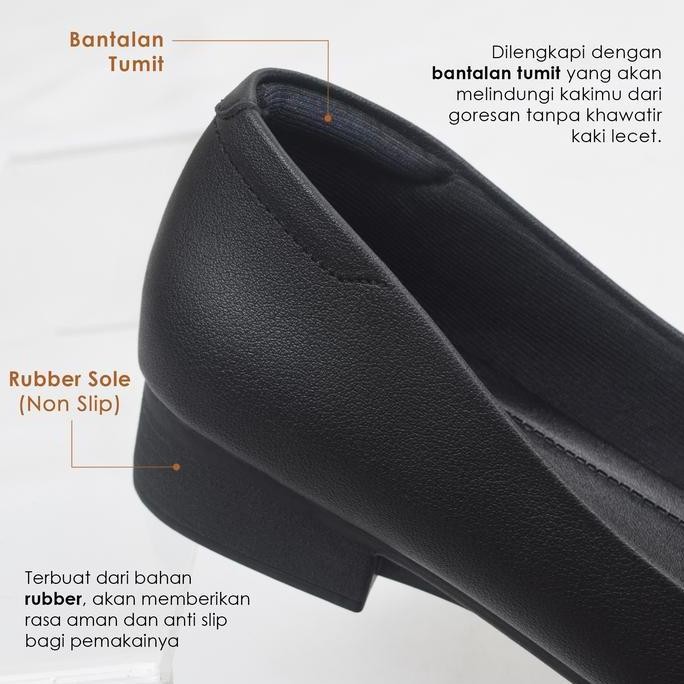 Nino Dericy Sepatu Pantofel Wanita / Sepatu Kerja Wanita Nra 302
