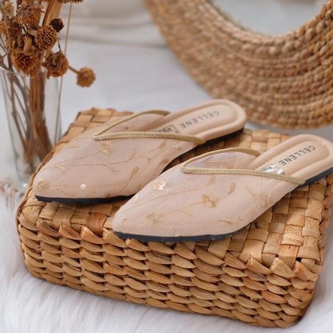 [Cellene] Vive Lace Flat Shoes Karet Wanita