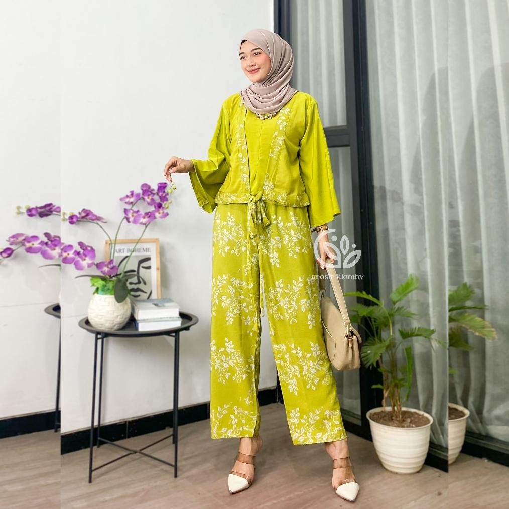 Special One Set Konoha Rayon Kombinasi Kekinian Nyaman Adem Ii-99