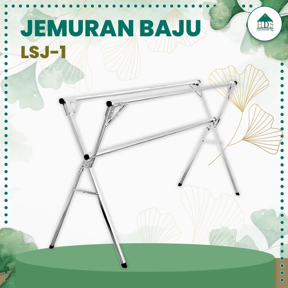 Jemuran Baju Stainless Steel Jemuran Lipat Minimalis