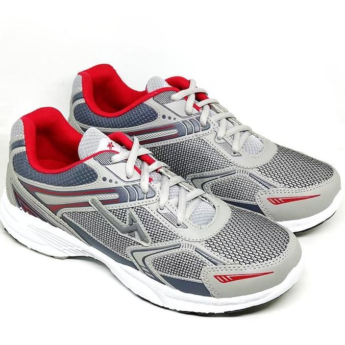 Pro Att Mc 52 39-43 Abu Abu Merah Sepatu Lari Fitnes Senam Pria