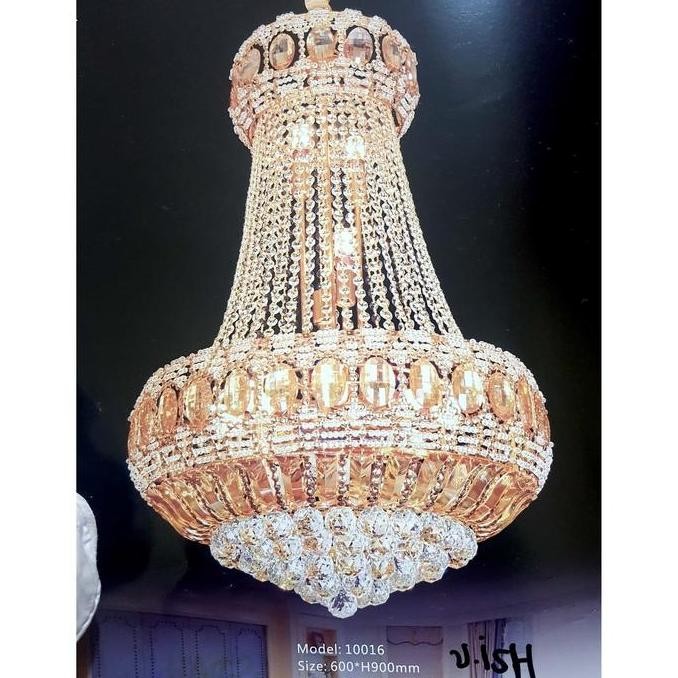 LAMPU GANTUNG KRISTAL 10016 / LAMPU HIAS / LAMPU VOID TANGGA Murah