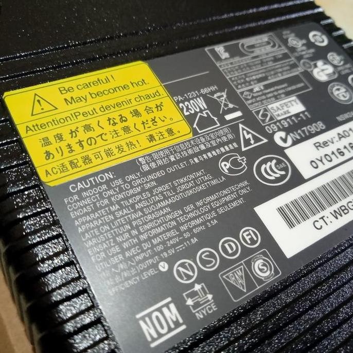 adaptor charger ASUS ROG G20 G20AJ desktop gaming mini PC 230watt