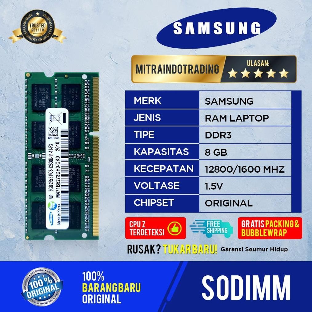 Sodimm Ddr3 8GB 12800 Berkualitas