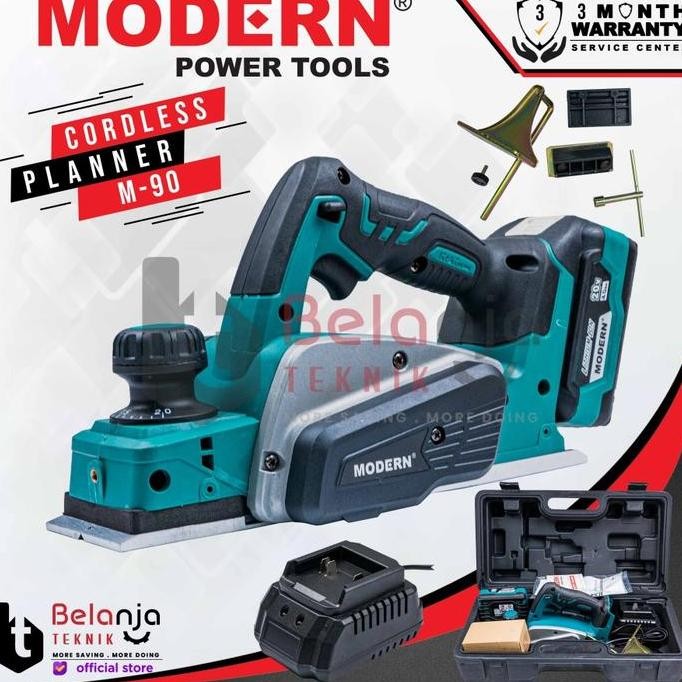 JINICHI- MODERN Cordles Planer M 90 Mesin Serut Baterai Mesin Pasah Baterai M90