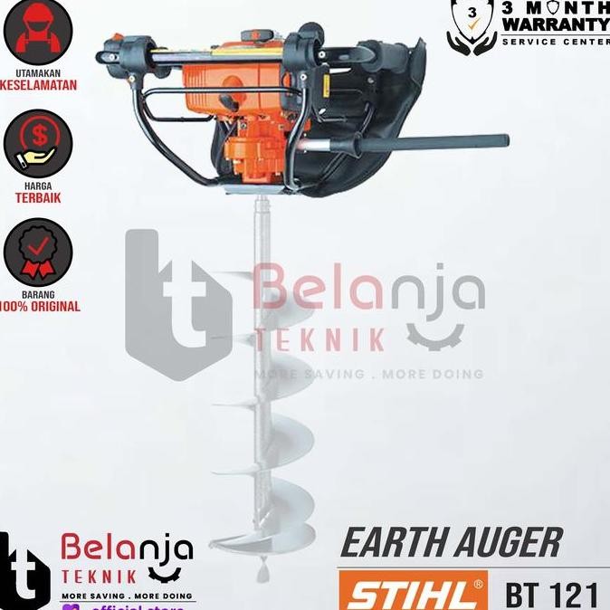JINICHI- Stihl Earth Auger BT 121 Mesin Bor Penggali Tanah BT121 Unit Only