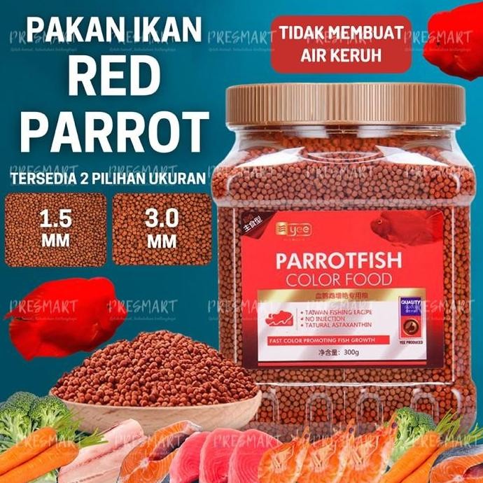 LEIRI- Pakan ikan Red Parrot / Makanan Ikan Red Parrot /Blood Red Parrot Food