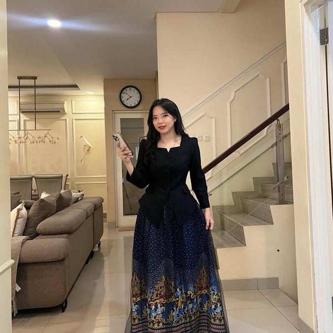 Promo Herfit Beatrice One Set Atasan Panjang Dan Rok Batik ( Set Panjang ) Cod