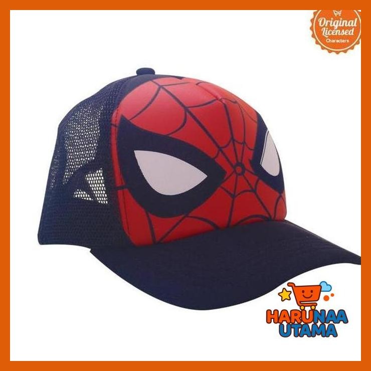 MARVEL SPIDERMAN TOPI KEREN - WARNA MERAH (IBU ANAK BAYI)