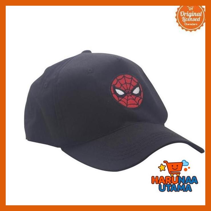 MARVEL SPIDERMAN TOPI KEREN - WARNA HITAM (IBU ANAK BAYI)