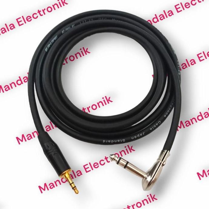 Kabel Aux 3,5 Mm To Trs 6,5 / Jack Aux To Jack Akai Stereo - 5 Meter