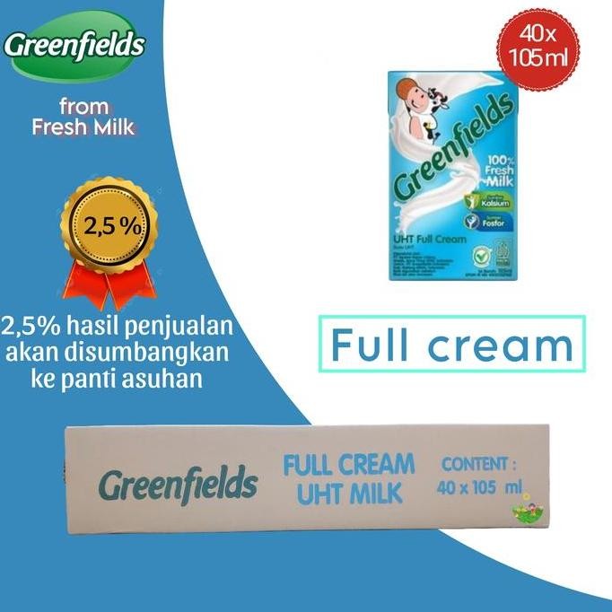Greenfields susu sapi segar UHT 105 ml fresh milk
