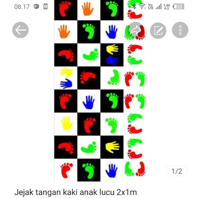 VIRAL Mainan jejak tangan kaki anak