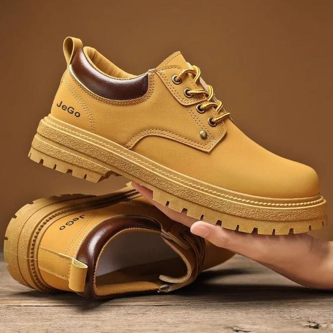 Sepatu touring pria kasual low boot cowboy boots pendek pria