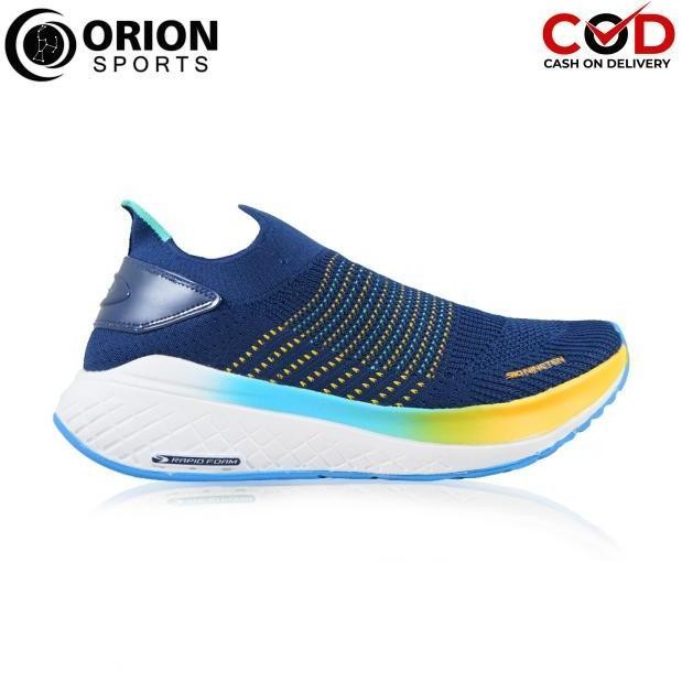 910 Nineten Sepatu Running - Yuka Accel Adiction Biru-Dark-Denim/Hijau