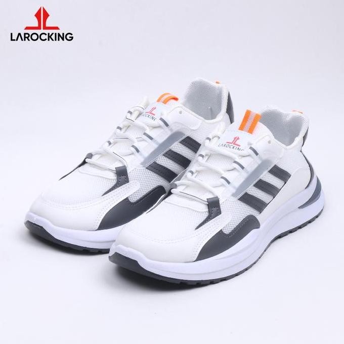 Larocking - Nova Putih Abu | Sepatu Sneakers Casual Gym