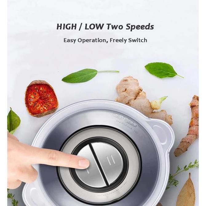 Chopper Daging Multifungsi 2L QME/ Blender Daging Makanan Multifungsi
