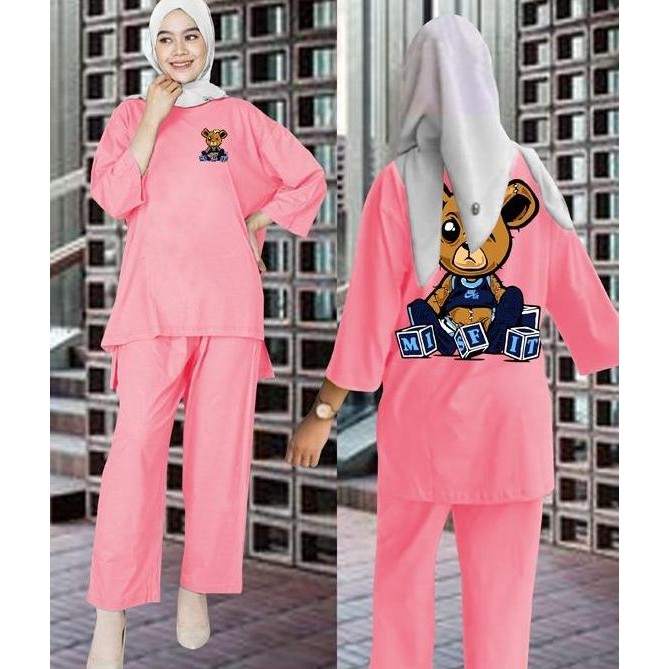 DF233>> SETELAN WANITA MISFIT / SETELAN JUMBO LD 128 / ONESET WANITA / SETELAN OVERSIZE -