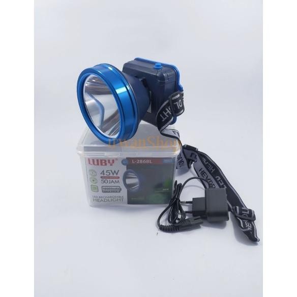 Senter Kepala LUBY 2868 45 Watt 10000 mAh Waterproof Senter