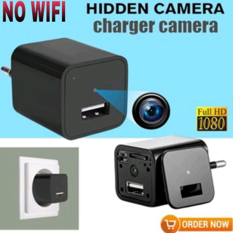 READY KAMERA ADAPTOR CCTV NON WIFI ORY SPY CAM HIDDEN MINI USB CHARGER FULL HD1080P  Camera USB Char