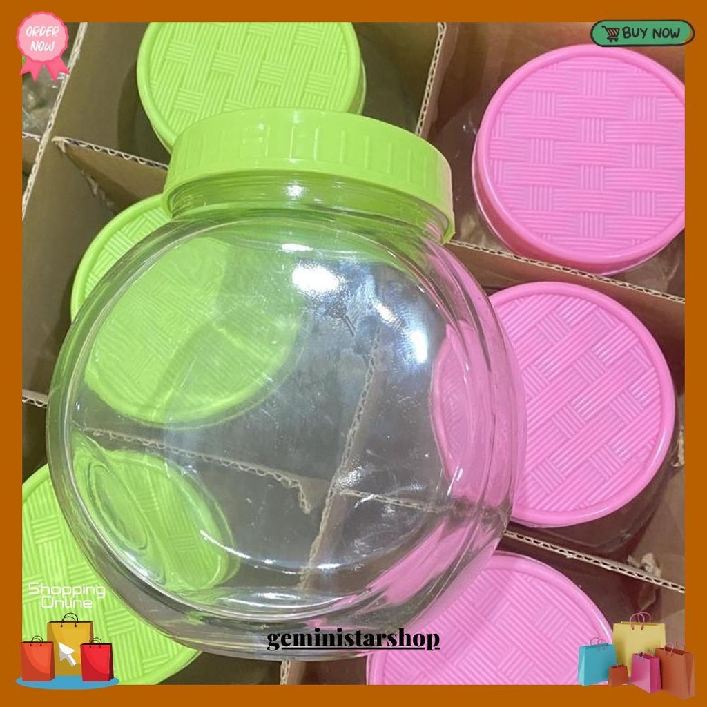 Toples Kaca Tp 5 - 7 Toples Kue Toples Cendol Murah Toples Kue Toples Asinan 2 - 3 Liter Siap Kirim