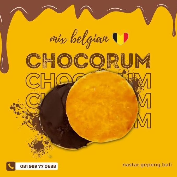 Nastar Gepeng Bali Mix Belgian Choco Rum HAR
