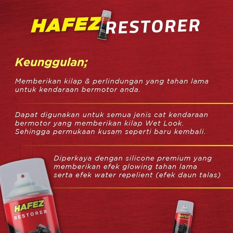 Murah Meriah 100% Ori Hafez Restorer / Pengkilap Dan Penghitam Body Motor Ad-532 Murah Meriah