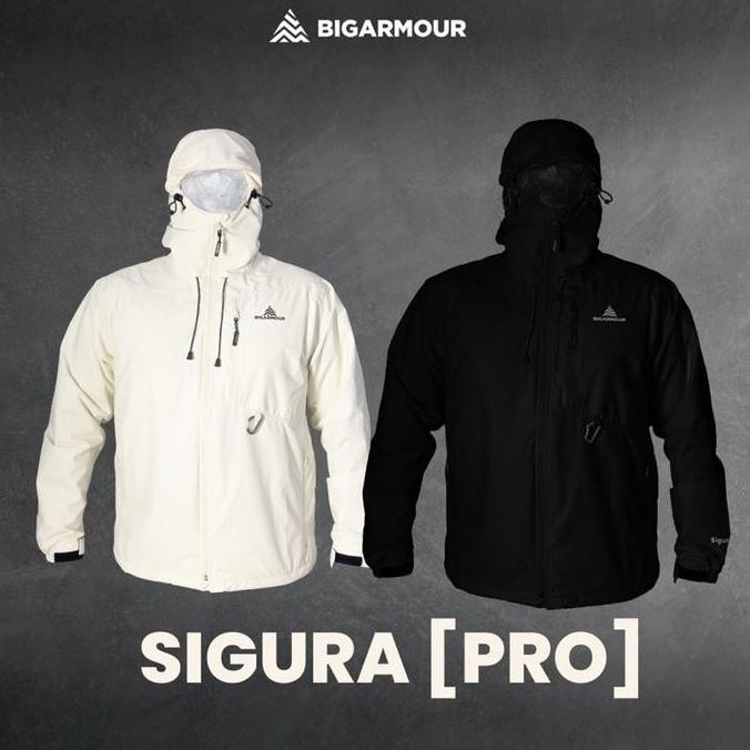 Jaket Outdoor Bigarmour Sigura [Pro] Anti Air Waterproof Windproof Tahan Angin dan Air