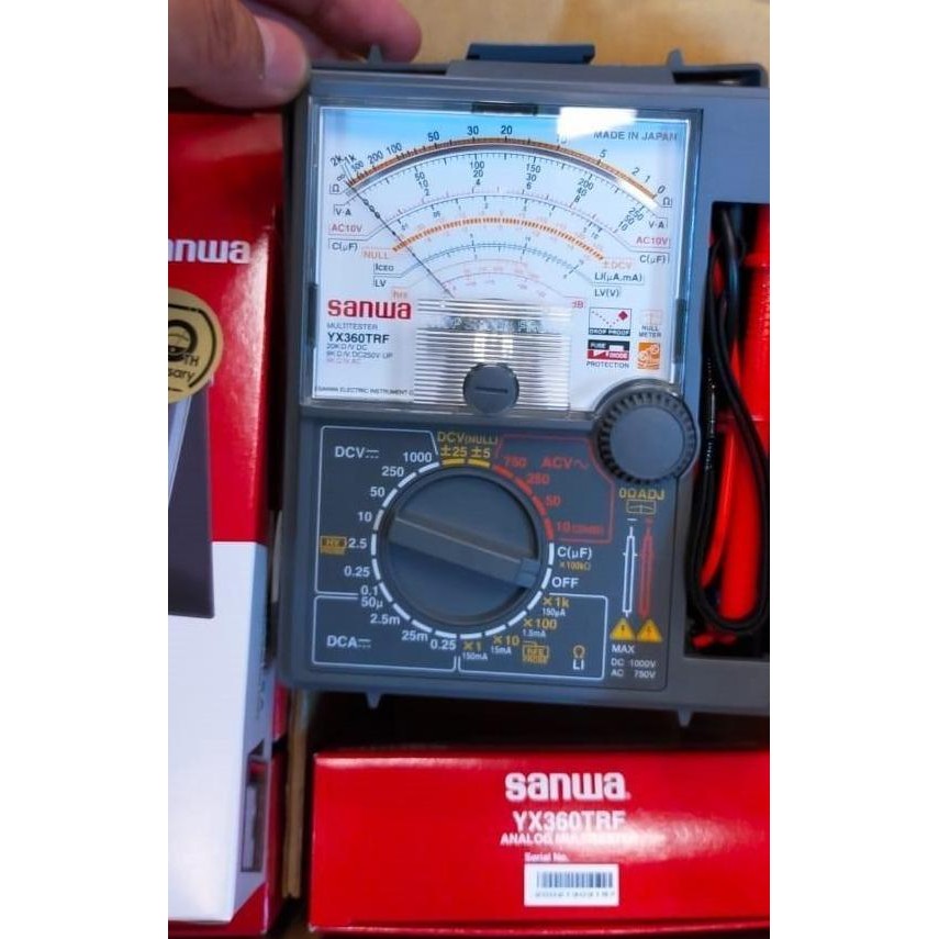 AVOMETER MULTITESTER SANWA YX 360 TRF ORIGINAL JAPAN MULTIMETER