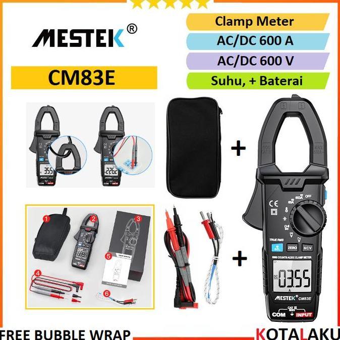 NEW - Digital Clamp Meter Tester Tang Ampere Meter Digital Mestek CM83E