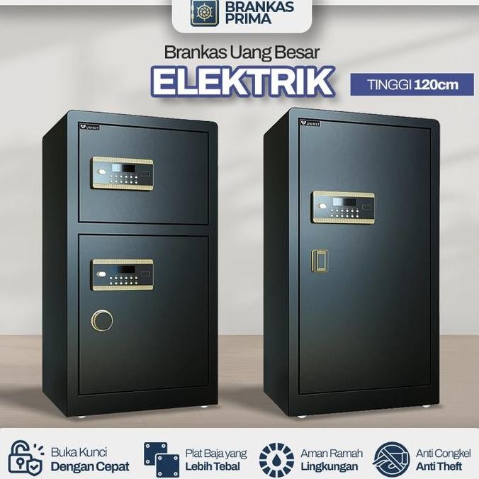 [READY STOCK] Brankas Elektrik Fingerprint dan Password Brangkas Besi Murah Anti Maling Ukuran 20 Sa