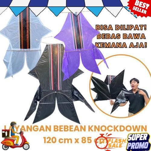 New Layangan Bebean 1.2 meter x 85 cm - Layangan Bebean Knockdown - Layangan Bali - Layangan Plastik